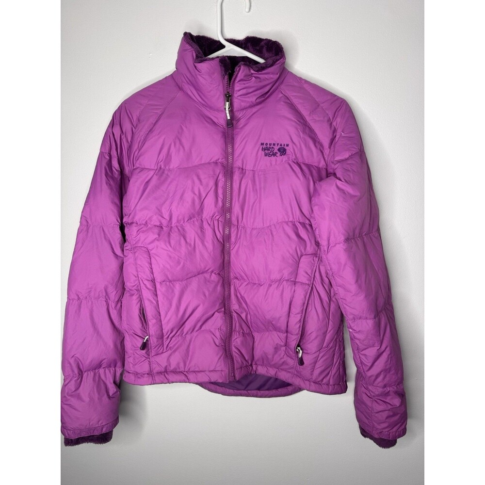 Mountain Hardwear Puffer Down Full Zip Purple Jacket Women's Size Small Outdoor